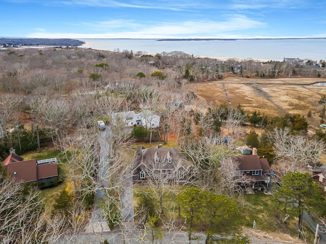 64 Turtle Cove Dr, Southampton, NY 11968 - drone / aerial view featuring a water view