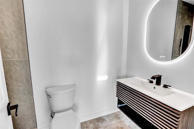 3585 Martha Blvd, Bethpage, NY 11714 - half bathroom with toilet and vanity