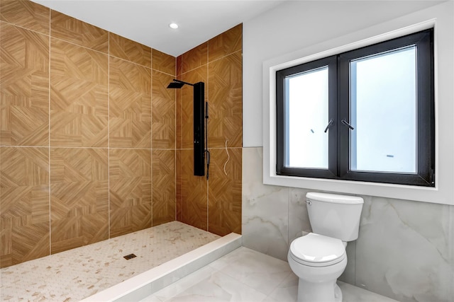 3585 Martha Blvd, Bethpage, NY 11714 - full bathroom with toilet and a tile shower