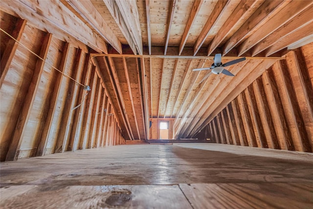 view of attic