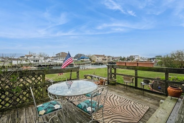 260 Washington Ave, Harbor Isle, NY 11558 - deck featuring a residential view and a yard