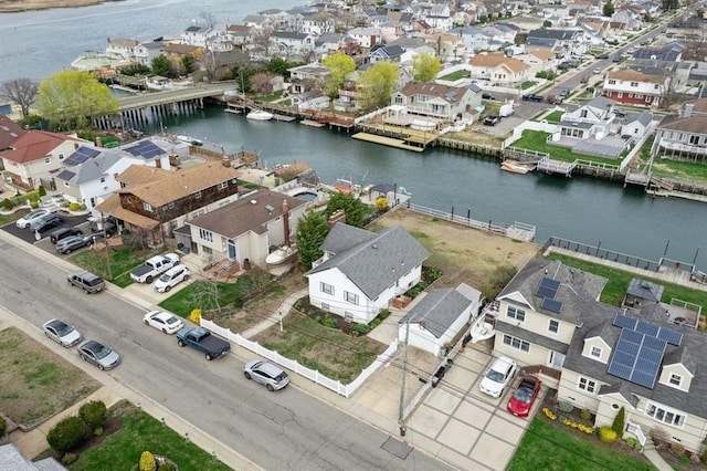 260 Washington Ave, Harbor Isle, NY 11558 - birds eye view of property with a residential view and a water view