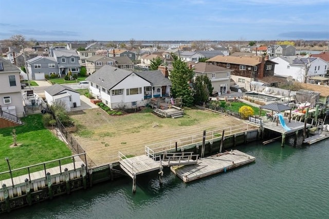 260 Washington Ave, Harbor Isle, NY 11558 - bird's eye view featuring a residential view and a water view