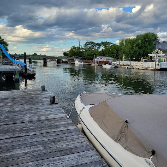 260 Washington Ave, Harbor Isle, NY 11558 - view of dock featuring a water view