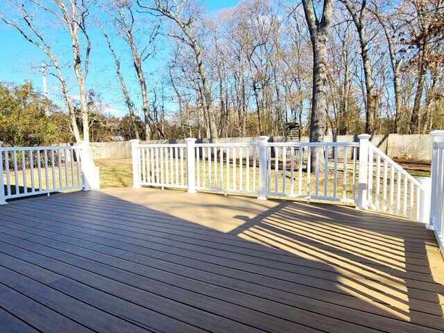 89 Railroad Ave, Center Moriches, NY 11934 - deck featuring fence