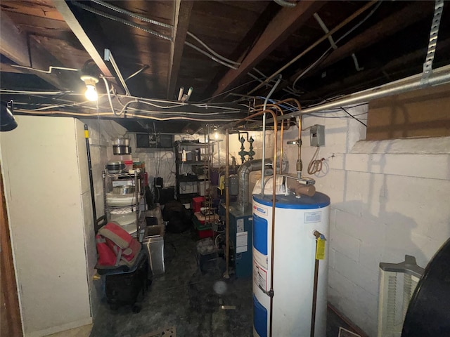 524 Polaris St, North Babylon, NY 11703 - unfinished below grade area featuring water heater