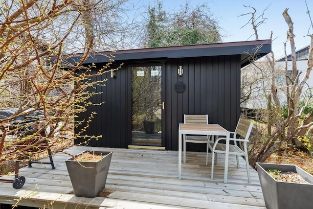267 Floral Walk, Fire Island Pines, NY 11782 - deck with outdoor dining space