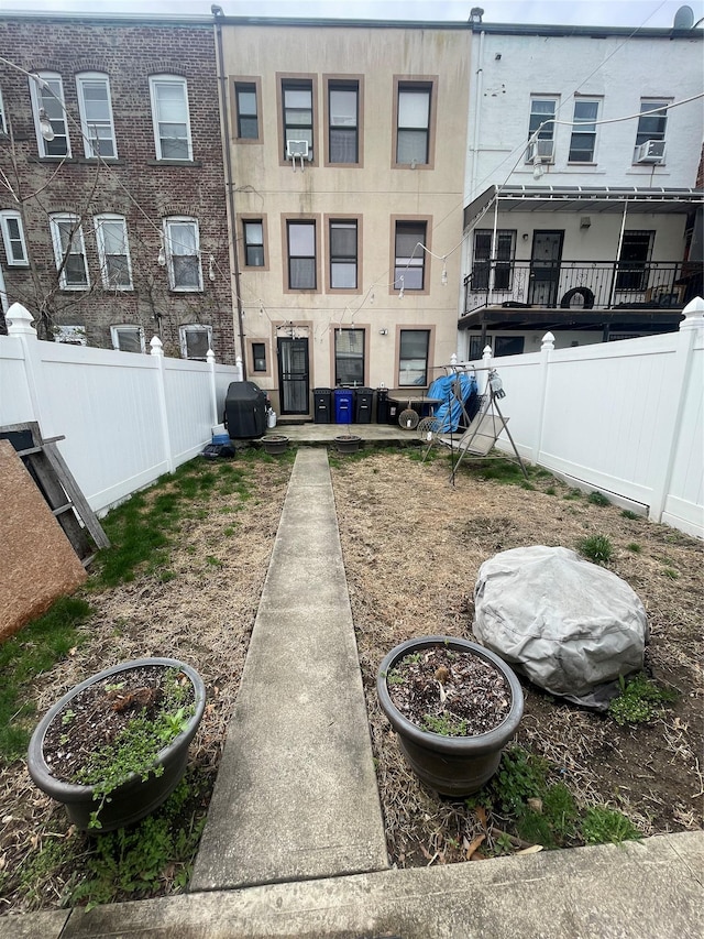 view of fenced backyard