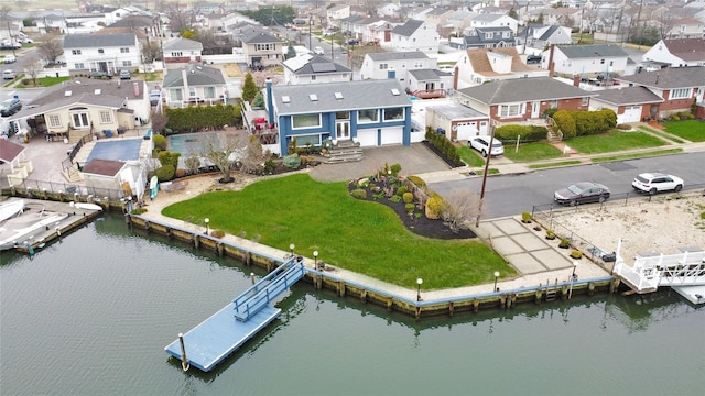 3434 Elliott Blvd, Oceanside, NY 11572 - aerial view of residential area with a nearby body of water
