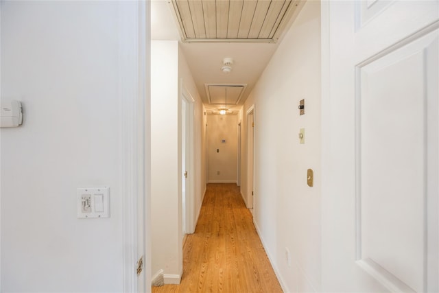 3 Benjamin Ct, Ardsley, NY 10502 - hall with attic access, light wood finished floors, and baseboards