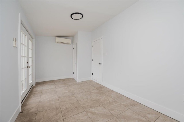 2738 Miles Ave, Bronx, NY 10465 - empty room with an AC wall unit, a healthy amount of sunlight, and baseboards