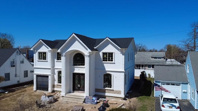 23 Grouse Ln, Levittown, NY 11756 - view of front of home with stucco siding
