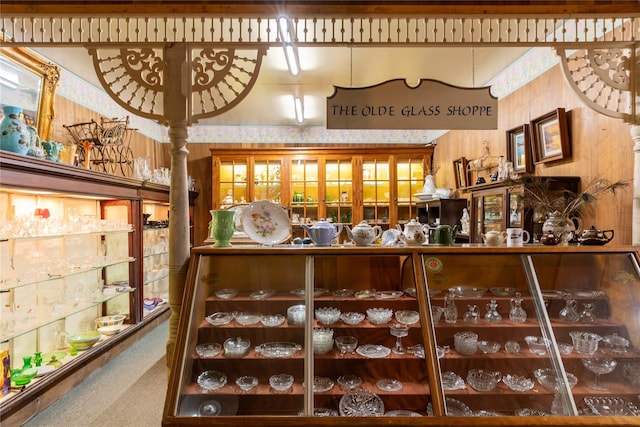 bar with carpet flooring