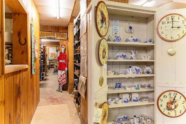 view of storage area