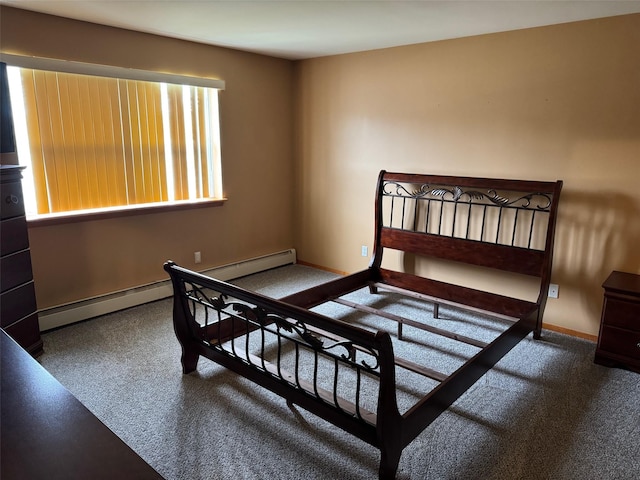 1343 William Floyd Pkwy, Shirley, NY 11967 - bedroom with baseboard heating and baseboards