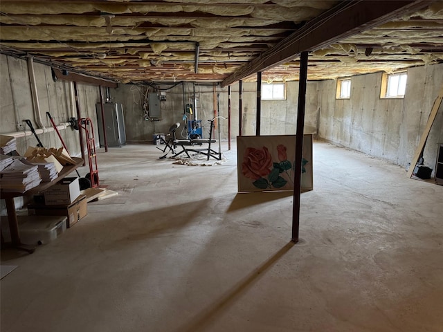 1343 William Floyd Pkwy, Shirley, NY 11967 - below grade area featuring electric panel and water heater