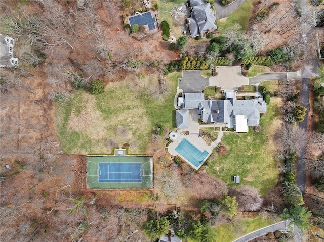 birds eye view of property