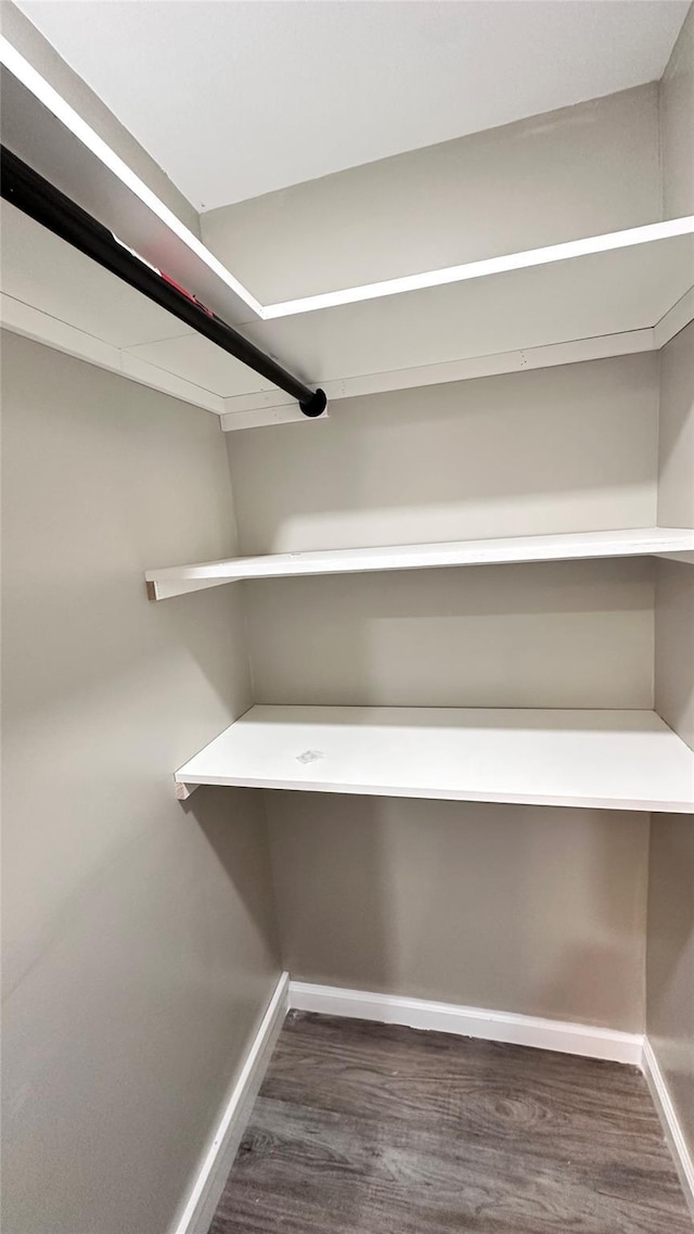 734 Cooley Rd, Parksville, NY 12768 - walk in closet featuring dark wood-type flooring