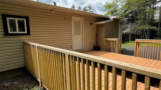 734 Cooley Rd, Parksville, NY 12768 - view of wooden deck