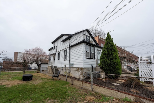 1290 Edison Ave, Bronx, NY 10461 - view of property exterior with fence private yard and a lawn