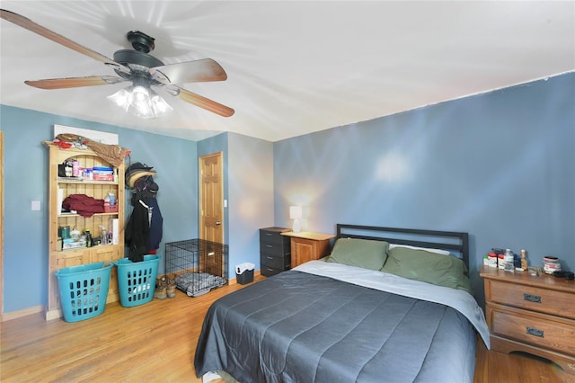 91 Meyerhoff Rd, Hurleyville, NY 12747 - bedroom with ceiling fan, wood finished floors, and baseboards