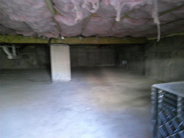 view of basement