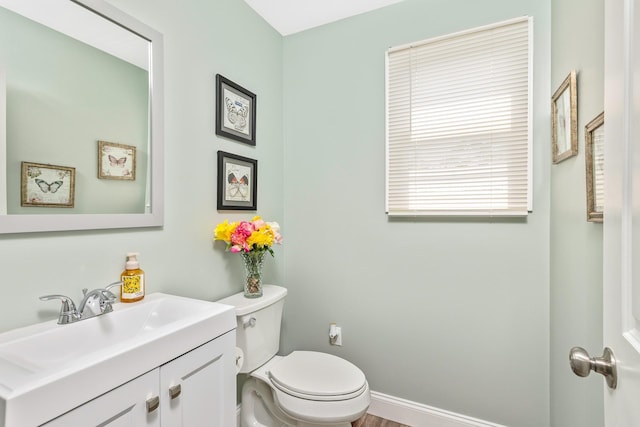 2 Lafayette Dr, Shirley, NY 11967 - half bathroom featuring toilet and vanity