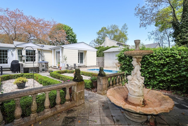 45 Holiday Blvd, Center Moriches, NY 11934 - view of patio featuring fence