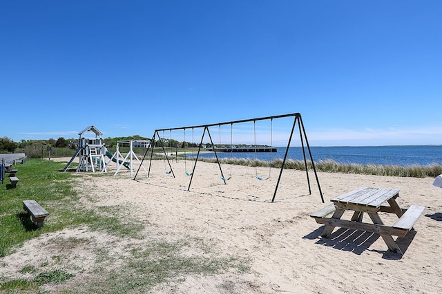 45 Holiday Blvd, Center Moriches, NY 11934 - community playground featuring a water view