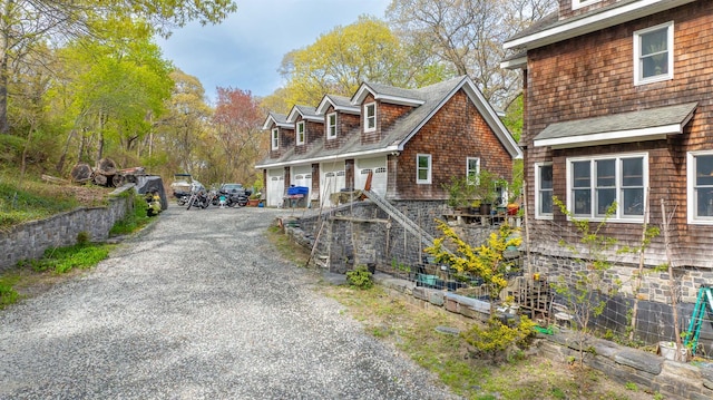 exterior space featuring driveway