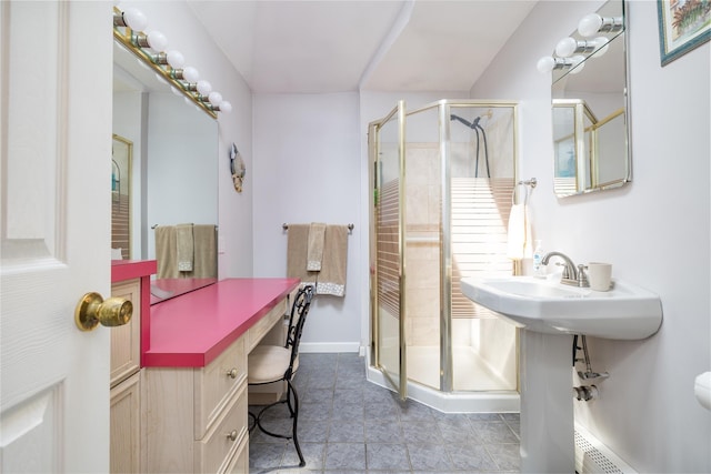 431 Grand Blvd, Brentwood, NY 11717 - bathroom featuring tile patterned flooring and a shower stall
