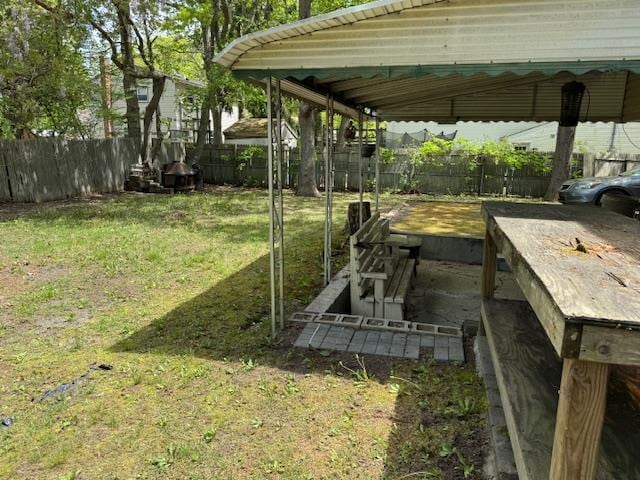 27 Hampton Ave, Mastic, NY 11950 - view of yard with a carport