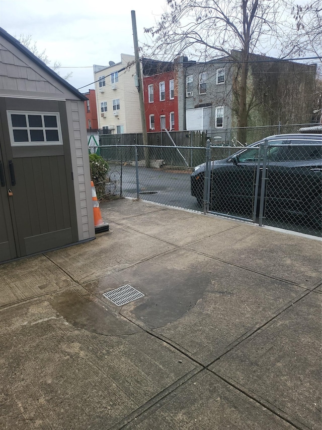 exterior space featuring fence