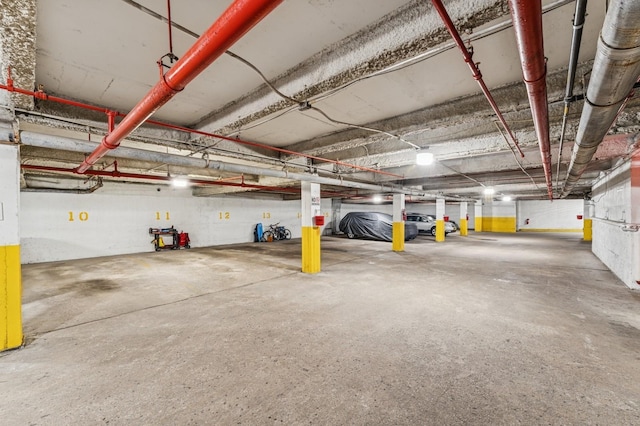 view of parking deck