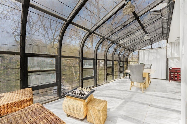 view of sunroom / solarium