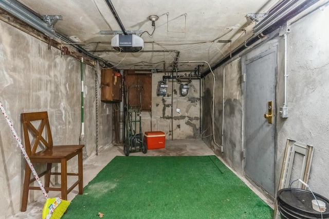 view of basement
