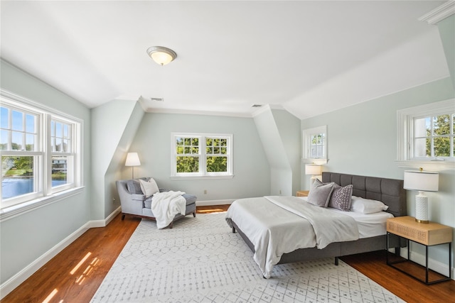 32 Pryer Ln, Larchmont, NY 10538 - bedroom featuring baseboards, wood finished floors, and multiple windows