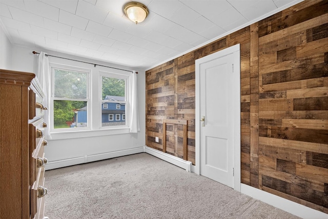 155 Tuckers Corners Rd, Plattekill, NY 12528 - unfurnished room featuring wood walls and carpet floors