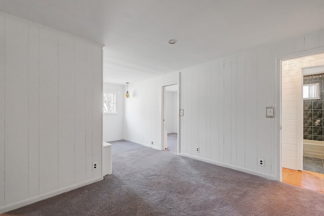spare room featuring carpet flooring