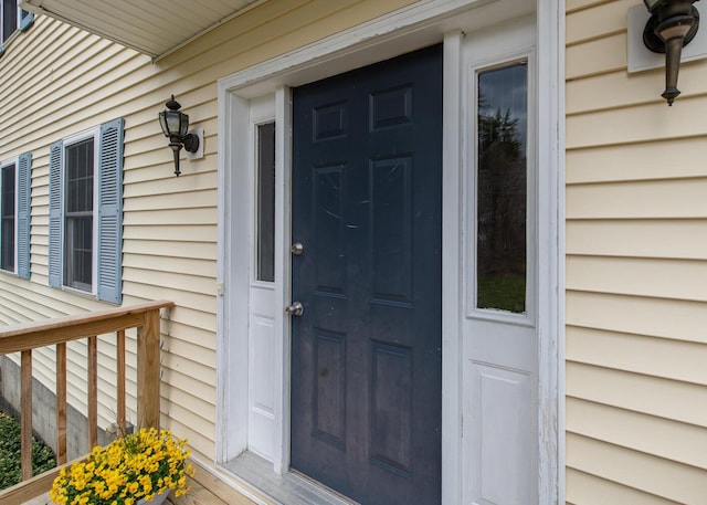 view of exterior entry
