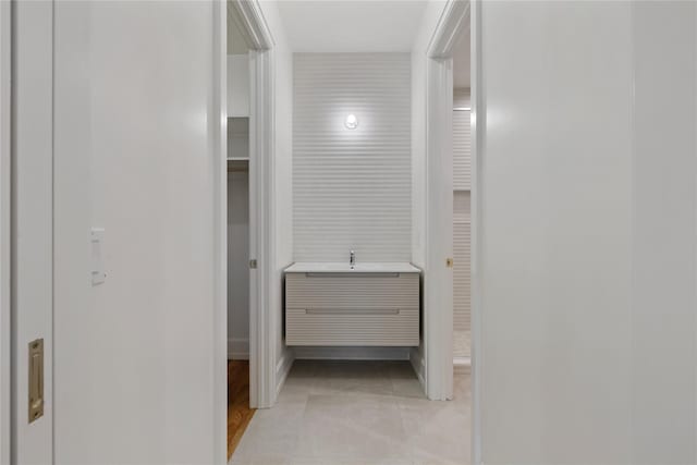 5 Francis Pl Unit 214, Monsey, NY 10952 - hallway featuring light tile patterned flooring and baseboards
