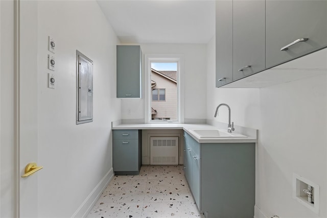 5 Francis Pl Unit 214, Monsey, NY 10952 - laundry room with cabinet space, light flooring, and electric panel