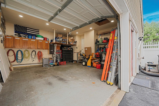 6 Premier Ct, Port Jefferson Station, NY 11776 - garage with a workshop area