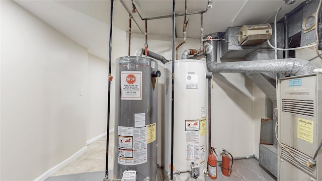111-09 62nd Dr, Forest Hills, NY 11375 - utility room featuring gas water heater