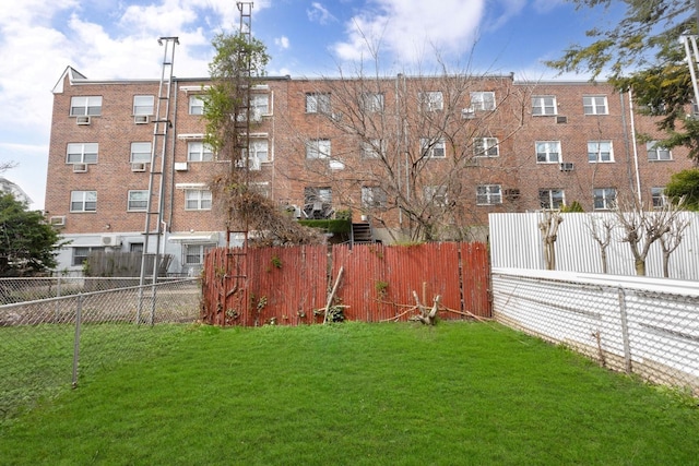 view of property featuring fence