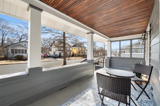 exterior space featuring a residential view