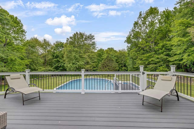 309 Quannacut Rd, Pine Bush, NY 12566 - wooden deck with a view of trees