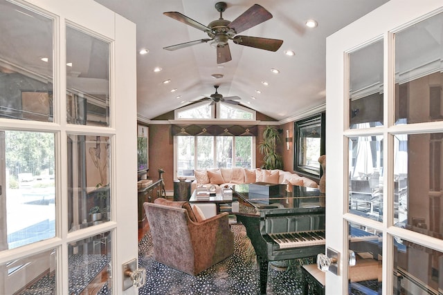 view of sunroom / solarium