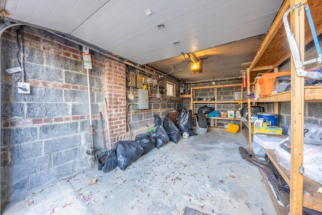 view of storage area