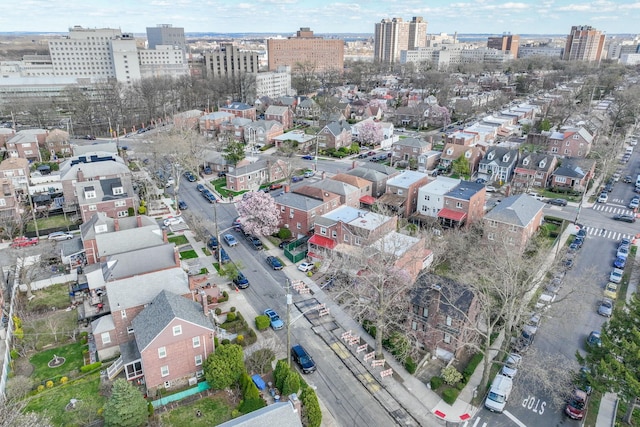 aerial view with a view of city